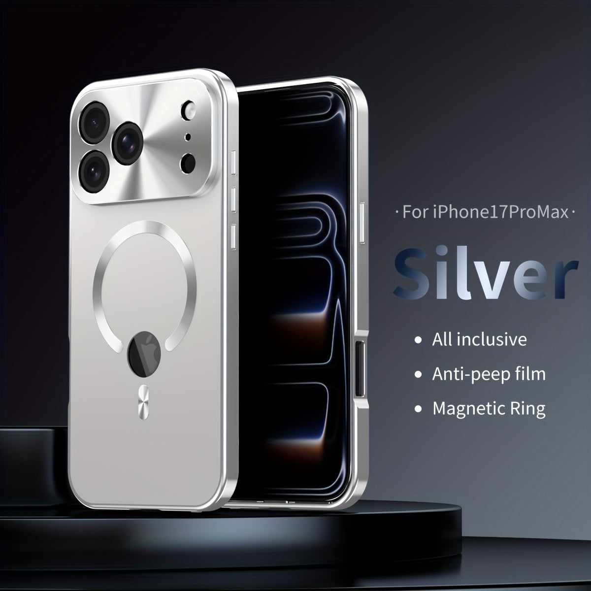 Two-Piece Privacy-Panel Magnetic iPhone Case with Camera Protection in 24 Model and Color Options