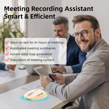 AI Wireless Mouse Voice to Text Real-Time Translation PPT Creation T-WOLF Silent Rechargeable for an Everyday Personal Care Routine
