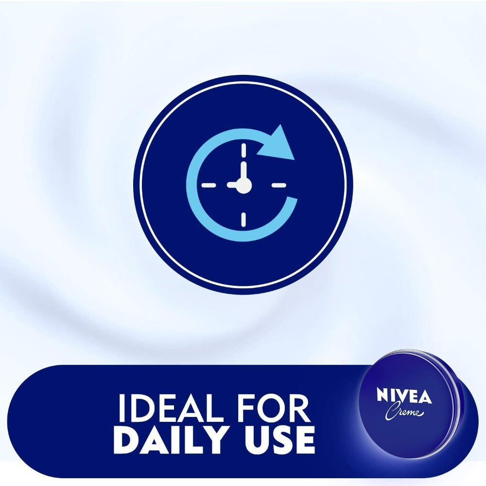 NIVEA Creme 150ml — All-Purpose Moisturizing Cream for Body Face & Hands | Deep Hydration for Dry & Sensitive Skin | Classic Daily Moisturizer with Eucerit | Dermatologist Tested Unisex Skin Care 5oz