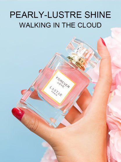 LASTAR Forever Love Shimmer Pink Eau de Parfum Spray, 55ml Bottle with Floral and Fruity Scent Profile