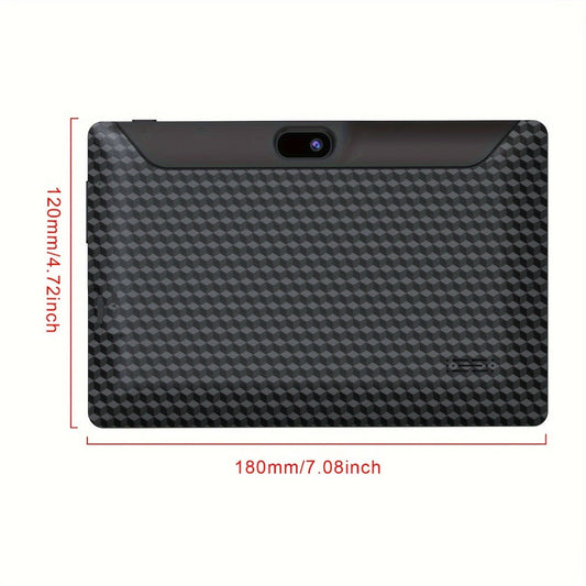 Portable Android 14 Tablet 7 Inch 32GB Storage 512GB SD Expandable Quad-Core 1024x600 IPS HD Touchscreen Dual Camera 2.4G WiFi Lightweight Budget Tablet PC for Browsing Streaming Reading Travel White Black Pink