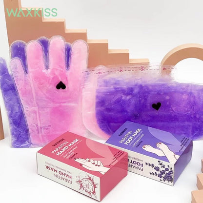Paraffin Wax Hand & Foot Mask Deep Moisturizing Beauty Treatment – Smooth Soft Skin, Pink Grapefruit & Lavender Scents, Long-Lasting Stone Wax Formula, Home Spa Gift Set for Women