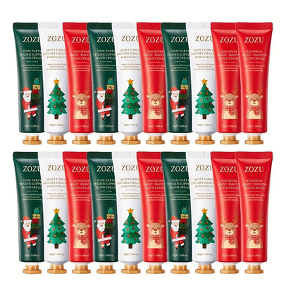 Travel Hand Cream Bulk Gift Set 20 30 Pcs — Glycerin & Lactic Acid Mini Moisturizing Lotion for Dry Hands & Body, Plant-Scented Christmas Holiday Party Favor Wedding Gift for Women Men
