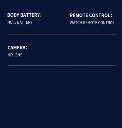 Watch-Controlled Mini RC Drone with Two Rechargeable Batteries in Blue, Green or Black for Indoor Flight