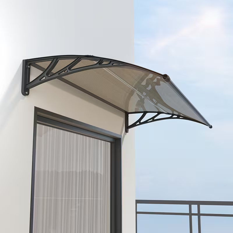 Door Awning Polycarbonate Window Canopy UPF50+ UV Rain Protection