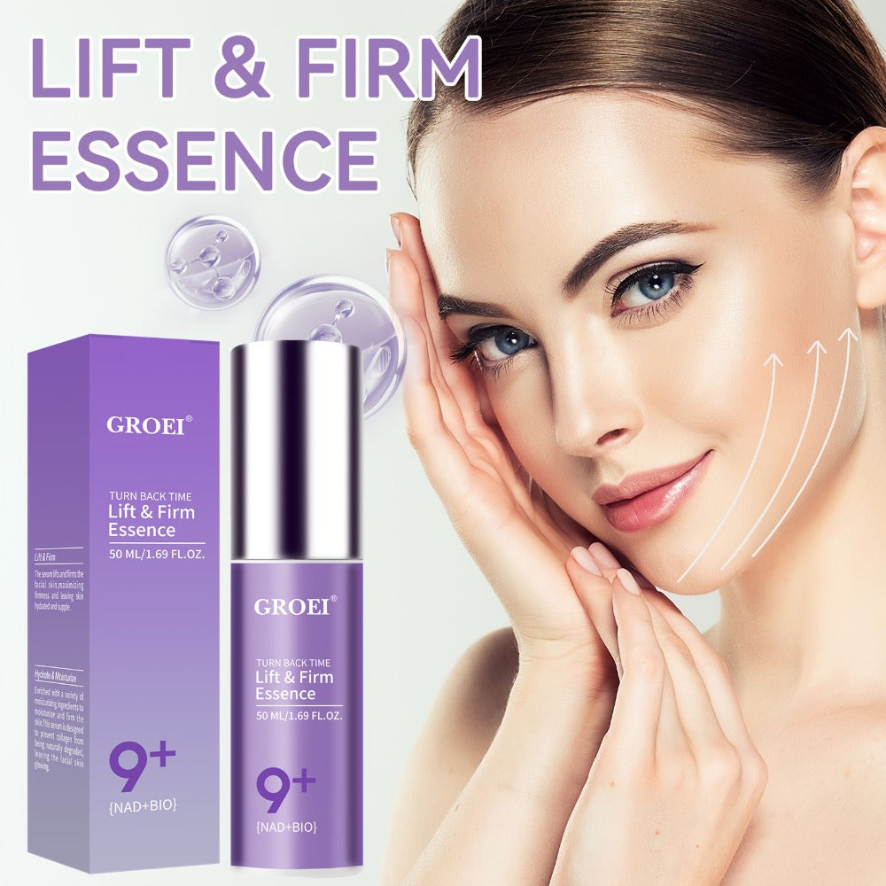Face Serum NAD+ and NMN Bio Boosting Purple Pump Bottle with One Source-Listed Formula Option