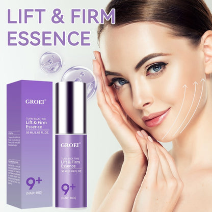 Face Serum NAD+ and NMN Bio Boosting Purple Pump Bottle with One Source-Listed Formula Option