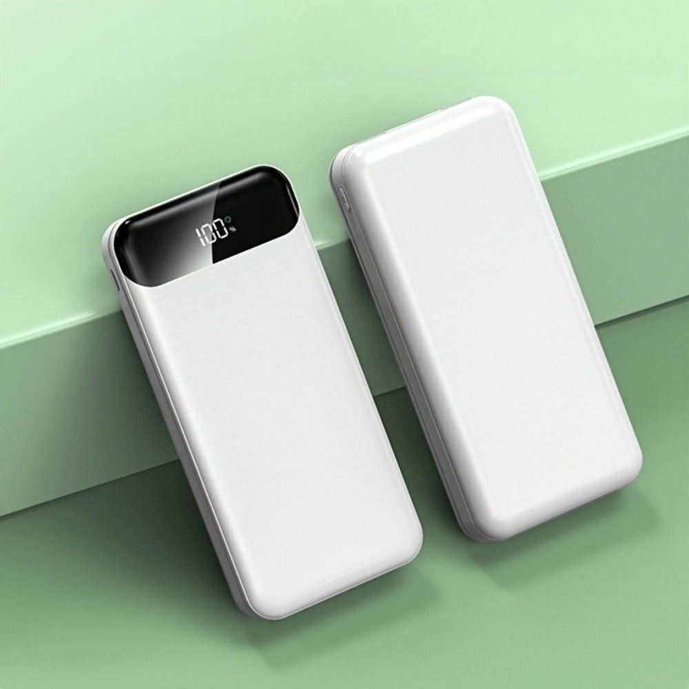 20000mAh Portable Power Bank 2-Pack with LED Display – Fast Charging Type-C & USB, Emergency Backup Battery for iPhone Android Phone Outdoor Travel Camping Gift
