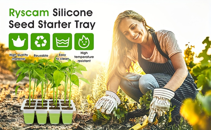 Seed Starting Tray with Flexible Pop-Up Units | Easy Transplant No Root Damage | Optimal Drainage | Reusable Seedling Tray 2pcs 6pcs 10pcs Multi-Pack