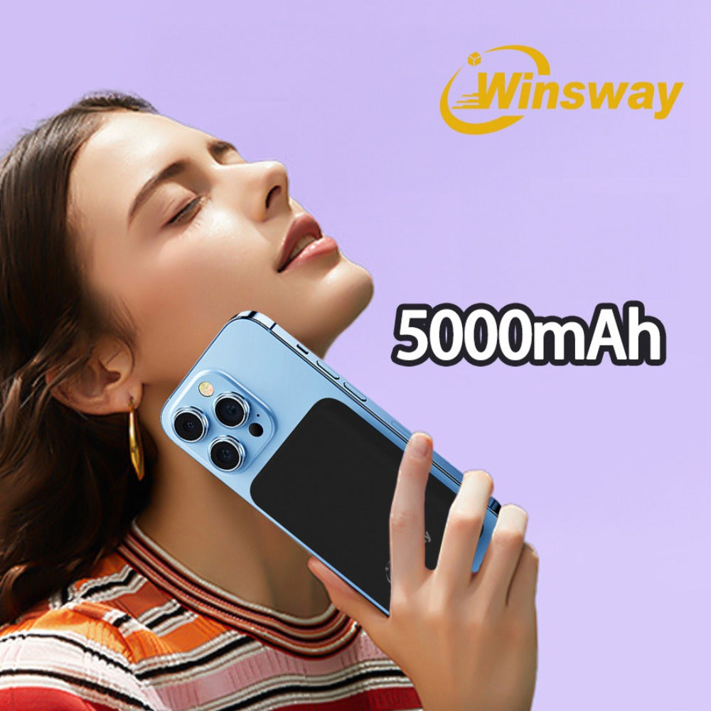Magnetic Power Bank 5000mAh Mini Wireless Charging PD & QC 3.0 Fast Charge Colorful Portable Charger for iPhone 17 16 15 14 13 MagSafe Compatible