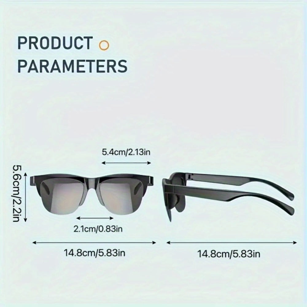 Smart Glasses Photochromic Eyewear with Translation, Bluetooth Audio, Video Recording and Standard or Advanced Styles