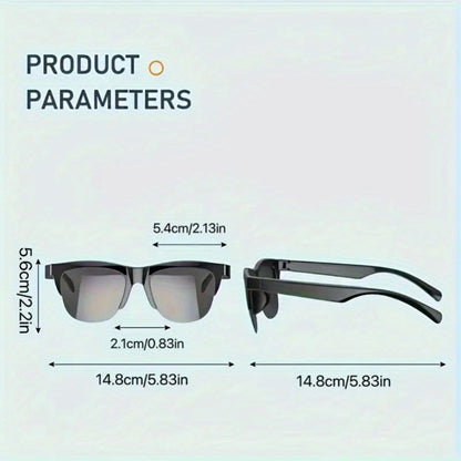 Smart Glasses Photochromic Eyewear with Translation, Bluetooth Audio, Video Recording and Standard or Advanced Styles