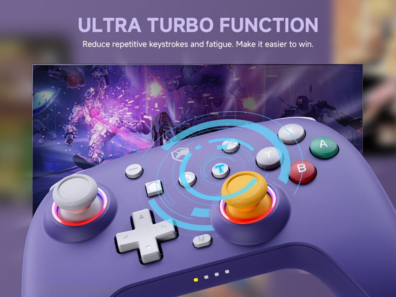 Hall Effect Wireless Controller for Nintendo Switch OLED Switch Lite - No Drift Joystick Turbo 6-Axis Gyro Programmable Works with PC Phone