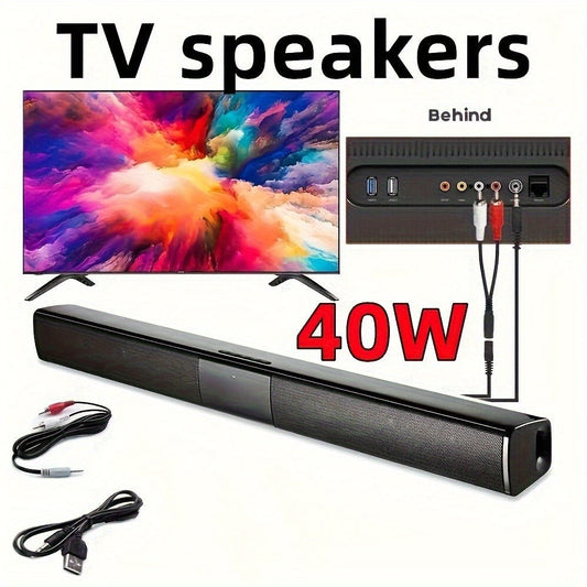 5.1 Surround Sound Soundbar for Smart TV – 21.7" Wireless Bluetooth 5.0 Home Theater Speaker System, 4 Speakers, Subwoofer, Remote Control, 6 EQ Modes, Works with PC, Projector, Laptop, DVD Player