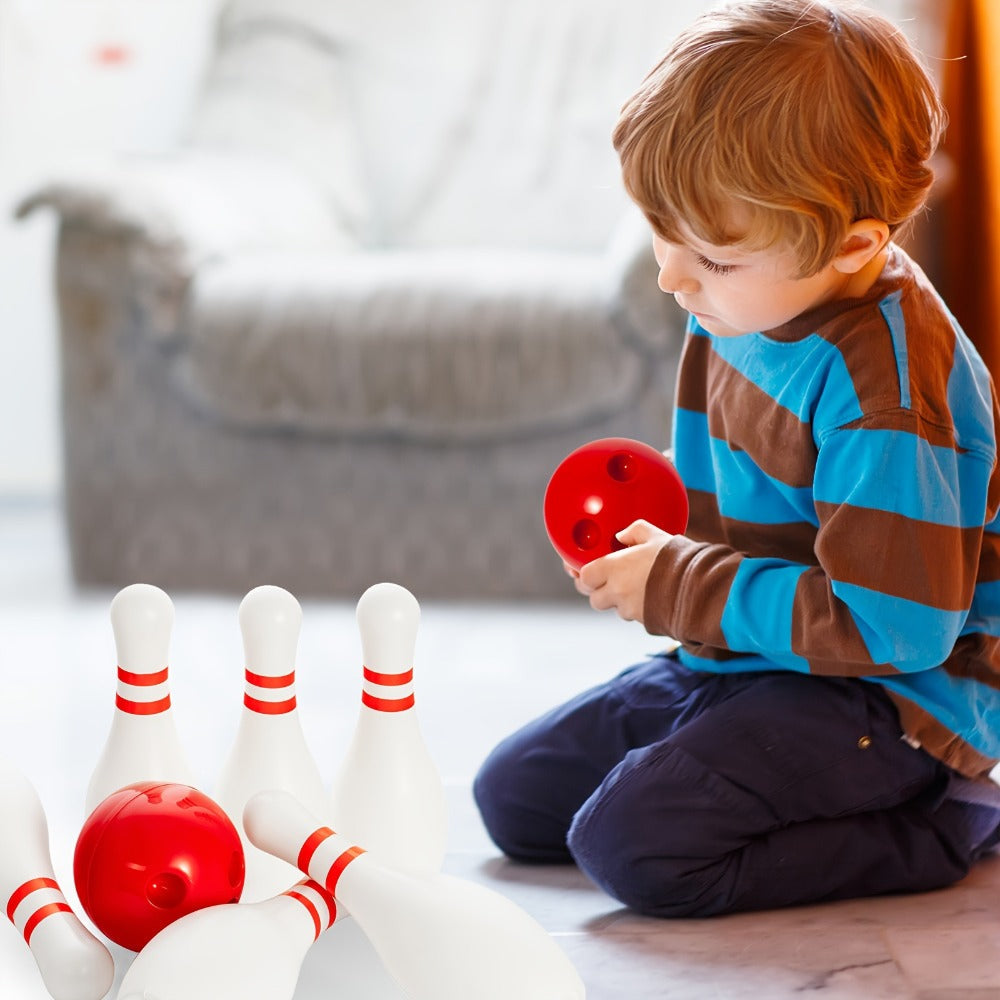12-Piece Light-Up Bowling Set with 10 Glowing Pins, 2 Balls and 7.87-Inch Pin Height for Indoor or Outdoor Play