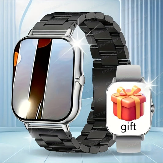 Smartwatch 1.83 Inch with Extra Strap Set, Wireless Calling, Sport Modes, Alarm and Pedometer