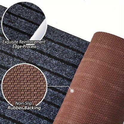 Runner Carpet with Rubber Backing - Non-Slip 1800G/sqm Heavy Duty Washable Indoor Outdoor Rug | Hallway, Entryway, Laundry Room & Balcony Runner Mat | Multiple Sizes & Colors