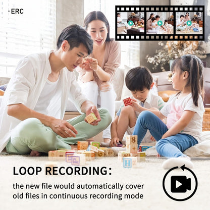 Security Camera Mini 1080P Body Recorder with Night Vision, 250-Hour Standby and Optional 64GB Card