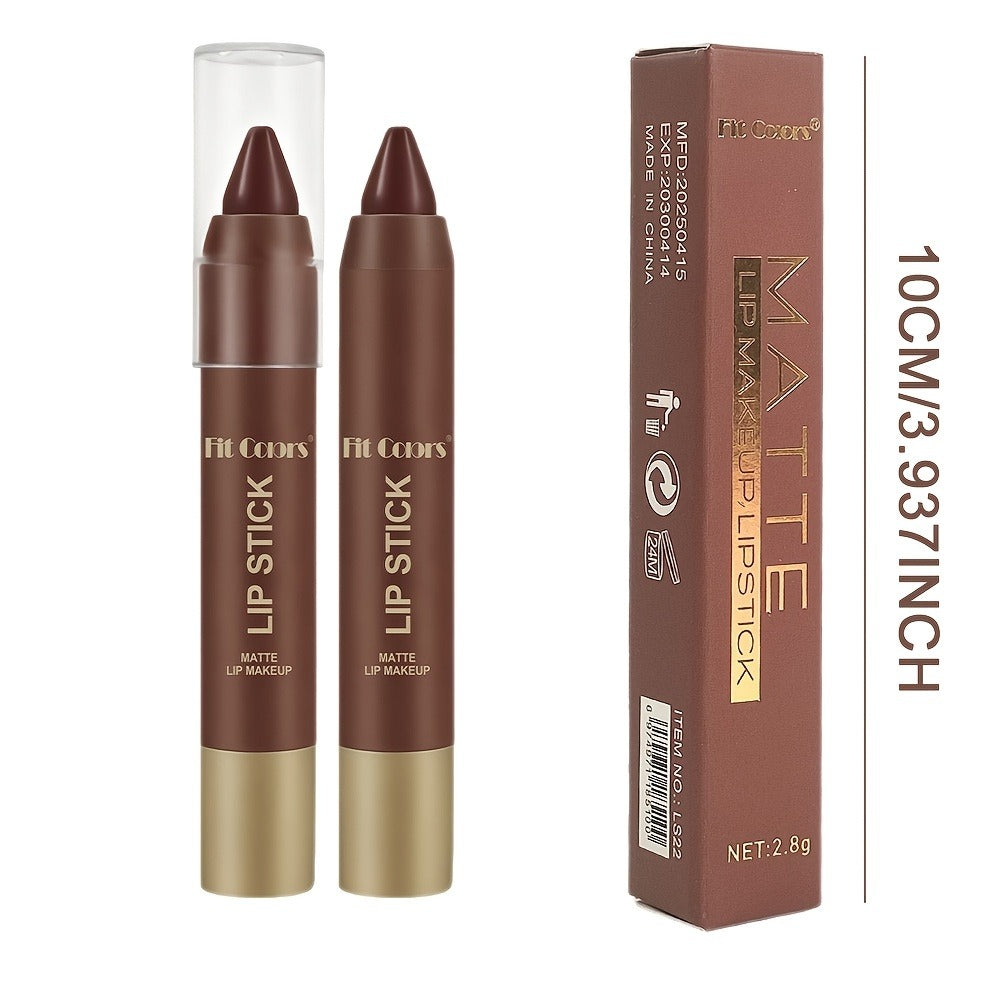 Full Coverage Matte Lipstick Set 6 Shades Waterproof Long-Lasting Non-Fading – Velvet Paste Formula Orange Brown Pink Purple Red Lip Color for All Skin Tones Daily Wear Gift Women