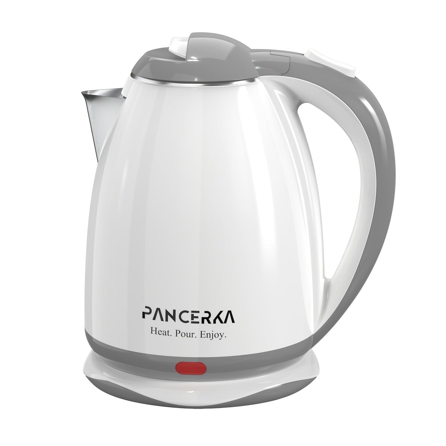 PANCERKA 1.8L Electric Kettle with 1000W Heating and Stainless Steel Interior in Pink or White