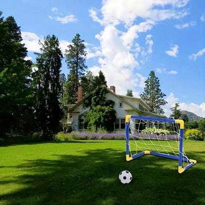 Kids Soccer Goal Set 2 Balls 2 Goals Portable Easy-Assemble Youth Soccer with the Listed Color, Size or Set Options for Everyday Use