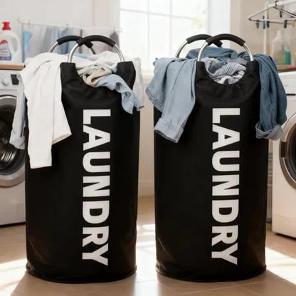 Extra Large Foldable Laundry Basket Set 95L/25.1 Gal Waterproof Oxford Cloth Tall Storage Baskets for Bedroom Bathroom Dorm Wardrobe Organization