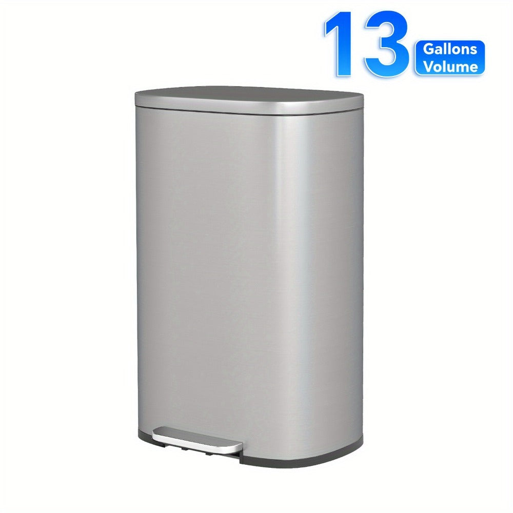 Pedal Trash Can with Removable Inner Bucket, 13, 7.93 or Twin 1.32-Gallon Options in Four Finishes
