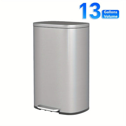 Pedal Trash Can with Removable Inner Bucket, 13, 7.93 or Twin 1.32-Gallon Options in Four Finishes