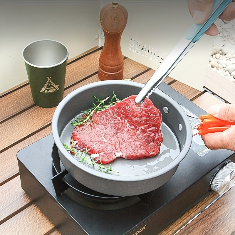 Outdoor Camping Cookware Set, Portable Aluminum Alloy Cooking Pot Pan Kettle Kit, for Camping, Travel and Outdoor Use