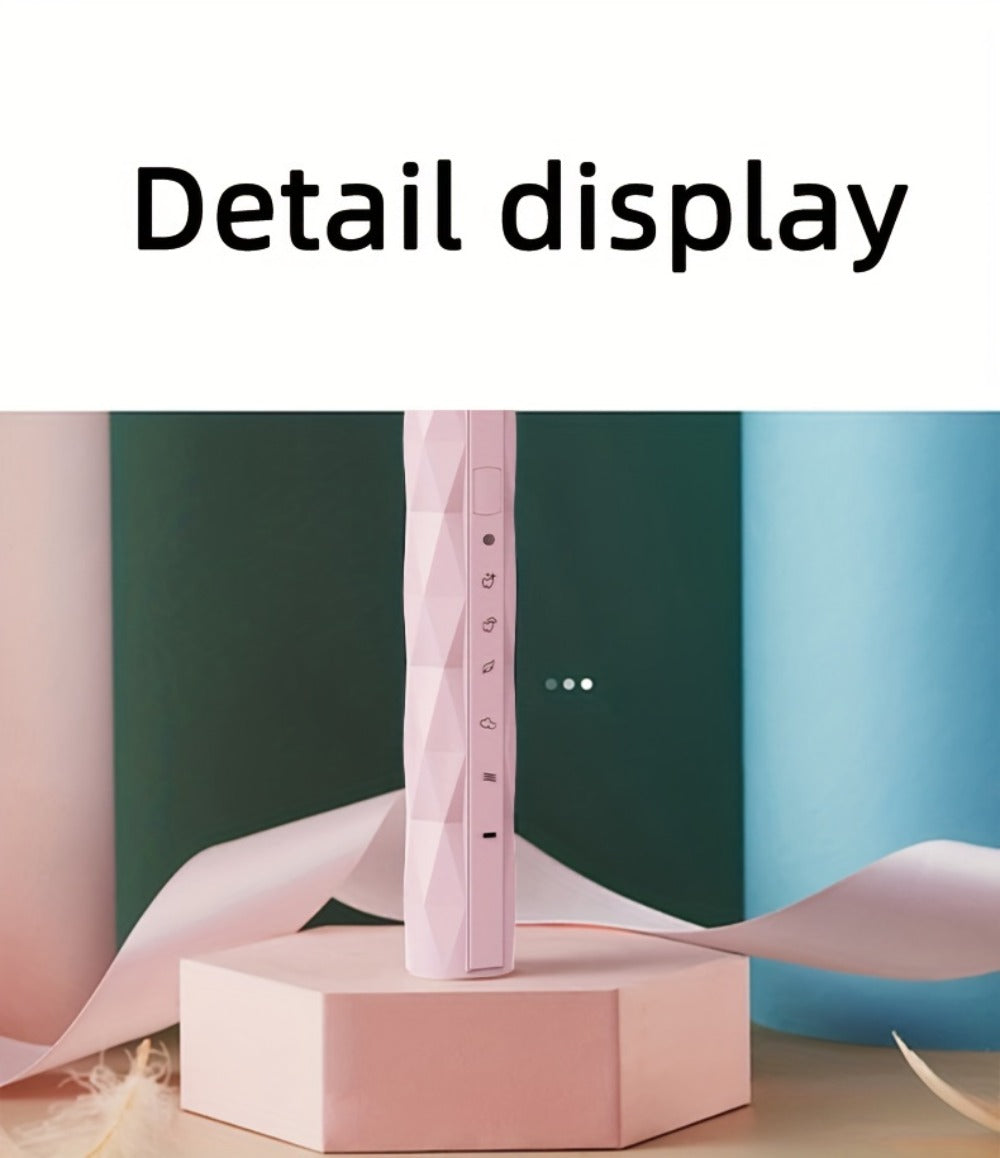 Electric Toothbrush with IPX8 Rating, Five Brush Heads, Metal Handle, USB Charging and Two-Minute Timer