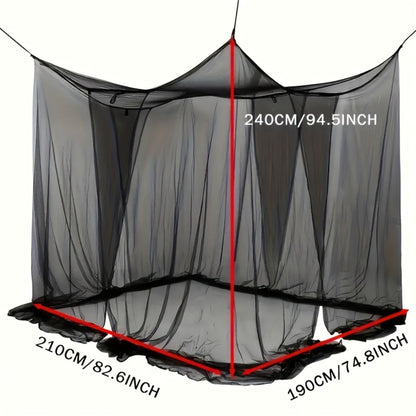 Bed Canopy Mosquito Net - Princess Canopy for Beds with Curtains, Sheer Bed Drapes for Indoor Outdoor Use