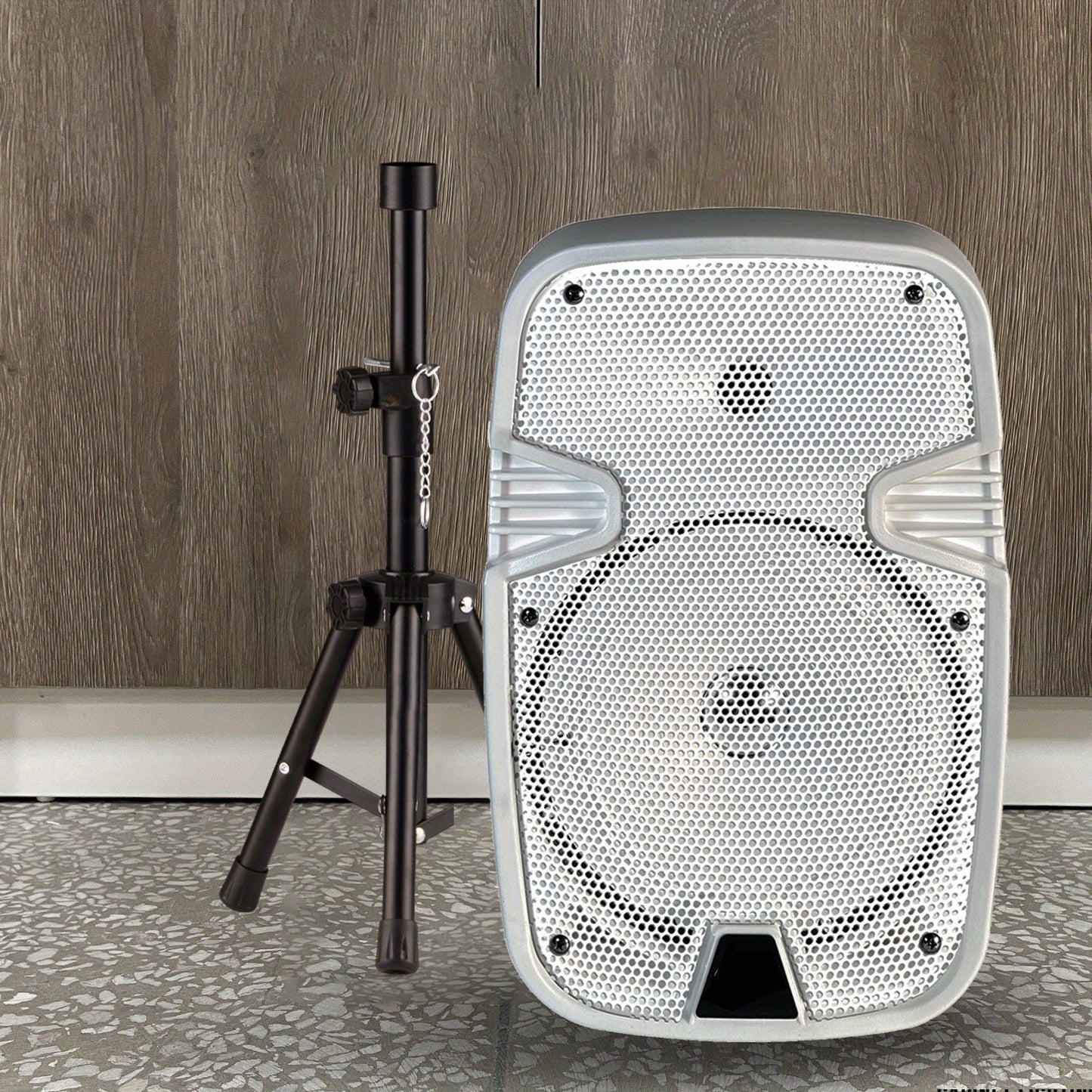 1000W Portable Party Speaker with 8-Inch Woofer & Wired Microphone, Deep Bass 2.1 Surround Sound, 8-Hour Battery, Bluetooth USB SD FM AUX, Wireless Speaker for DJ Karaoke Home Gatherings Outdoor Events