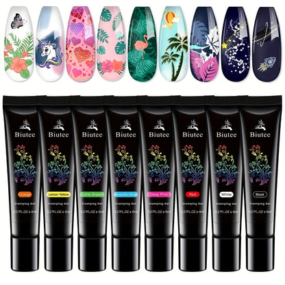 Nail Stamping Plate Kit with Stamper and Scraper in 14-, 15- or 26-Piece Protected Checkout Options