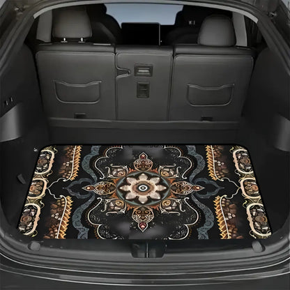 Car Trunk Mat Cargo Liner – Waterproof Non-Slip Trunk Floor Mat with Pattern Designs to Protect Vehicle Interior from Dirt, Spills & Scratches | Multiple Styles