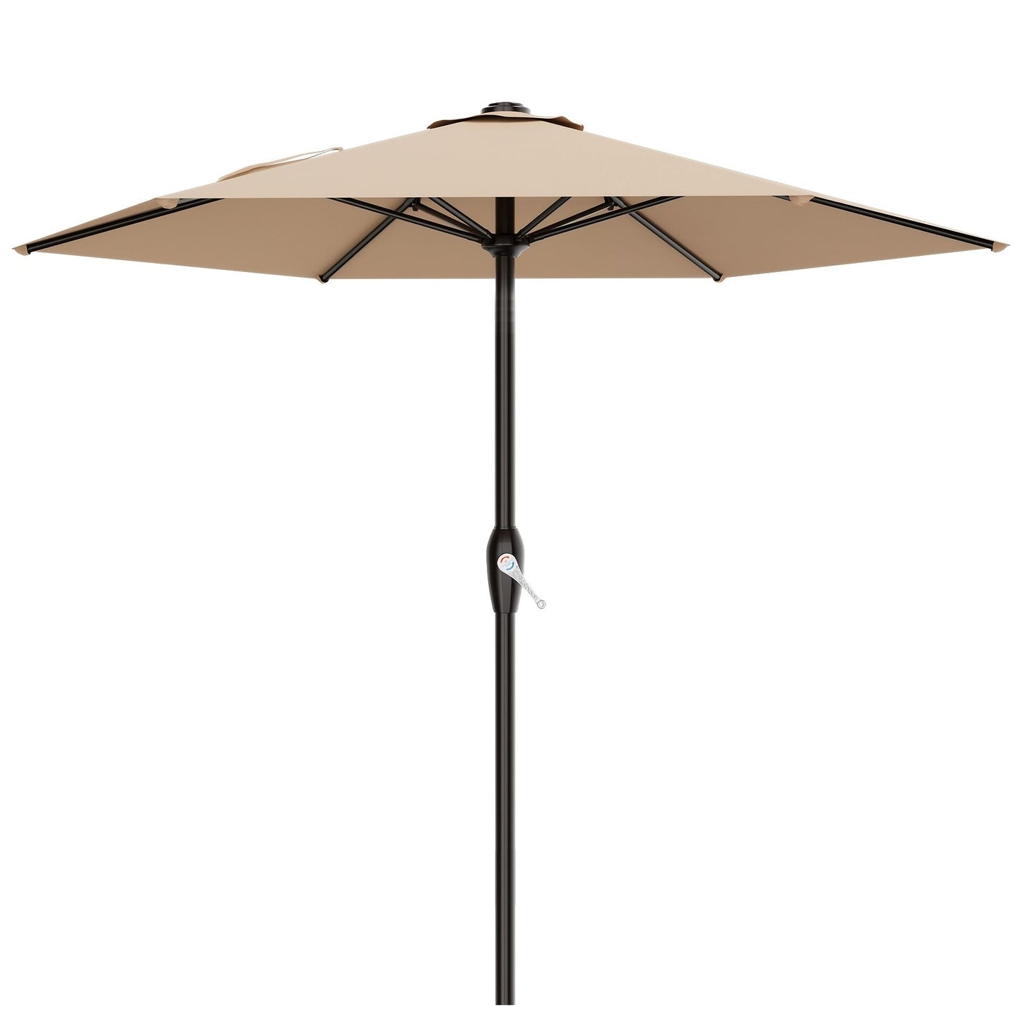 Patio Umbrella shown in the Beige, 7.5FT option