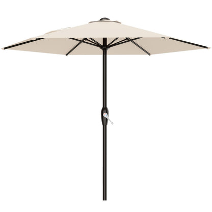 Patio Umbrella shown in the Cream White, 7.5FT option