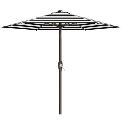 7.5-Foot Patio Umbrella with Easy Crank for Outdoor Shade and Protection detail image - detail view 5