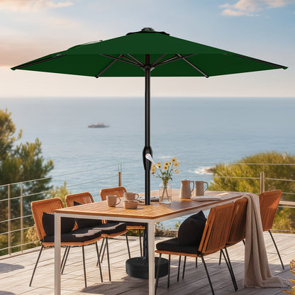 Patio Umbrella shown in the Dark Green option