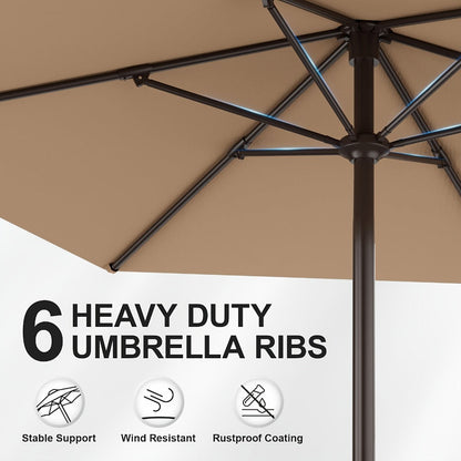 7.5-Foot Patio Umbrella with UV Protection for Outdoor Shade and Protection detail image - detail view 11