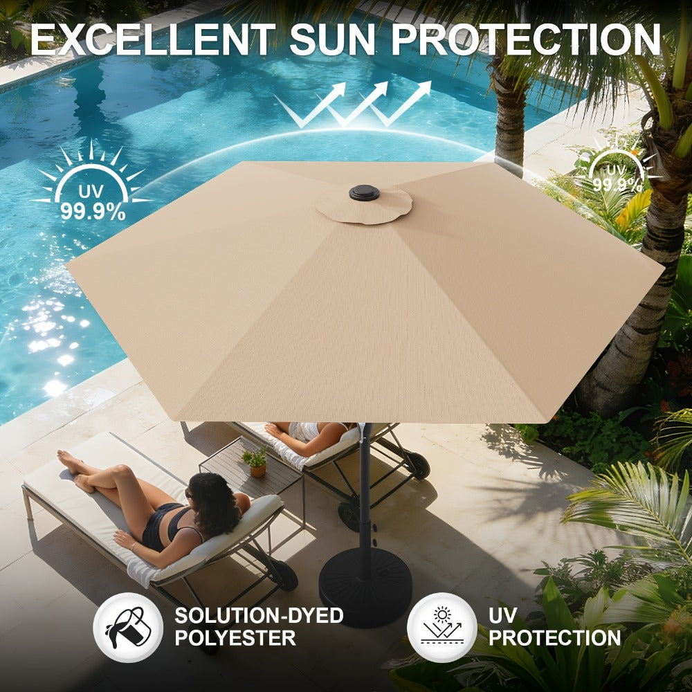 7.5-Foot Patio Umbrella with UV Protection for Outdoor Shade and Protection detail image - detail view 7