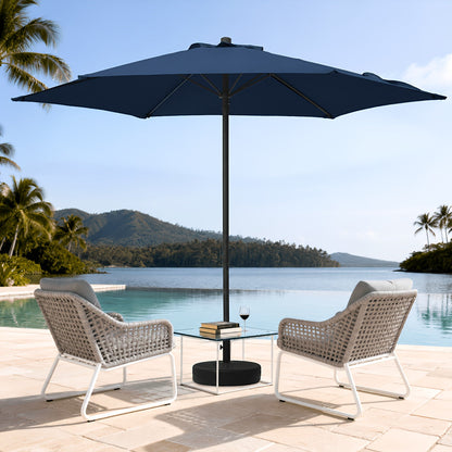 Patio Umbrella shown in the navy option