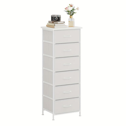 Dresser shown in the White-6 Drawers option