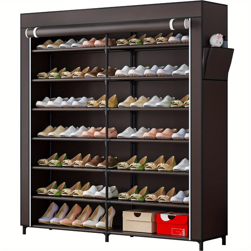 7-Tier Shoe Cabinet with Dustproof Cover and Tool-Free Assembly for Entryway detail image - detail view 3