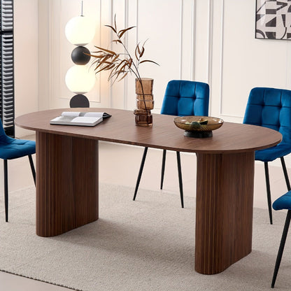 70.8-Inch Dining Table, Kitchen Dining Table for Work, Display, and Everyday Use detail image - detail view 15
