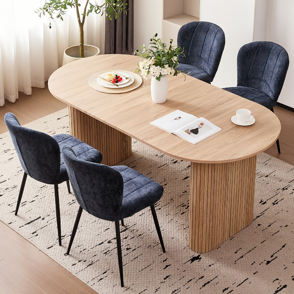 70.8-Inch Dining Table, Kitchen Dining Table for Work, Display, and Everyday Use detail image - detail view 8