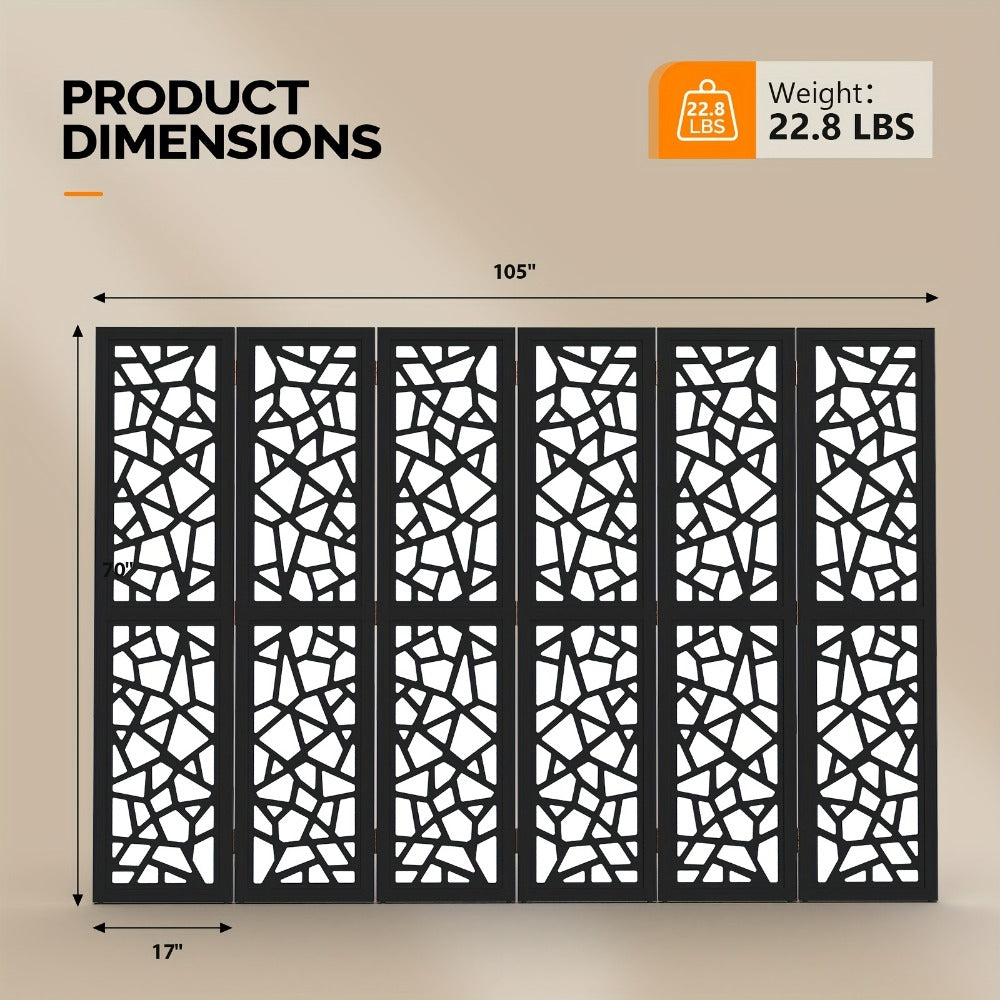 70-Inch Freestanding Room Divider with Added Privacy for Privacy and Space Definition detail image - detail view 12