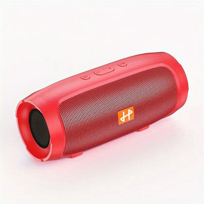 Bluetooth Speaker Compact Cylindrical Model with Rechargeable Lithium Battery, USB Charging and Three Colors