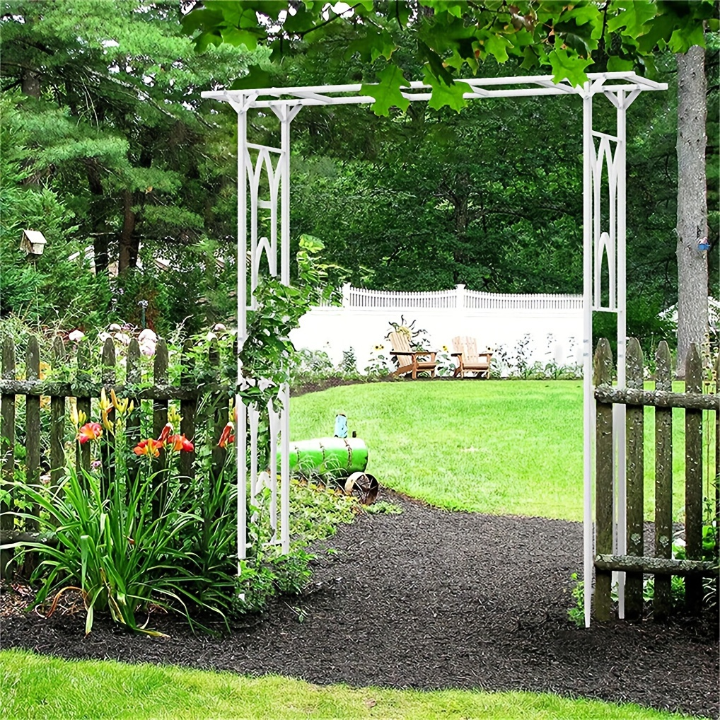 Wedding Arch Metal Garden Arbor Pergola Rose Trellis Backdrop Stand