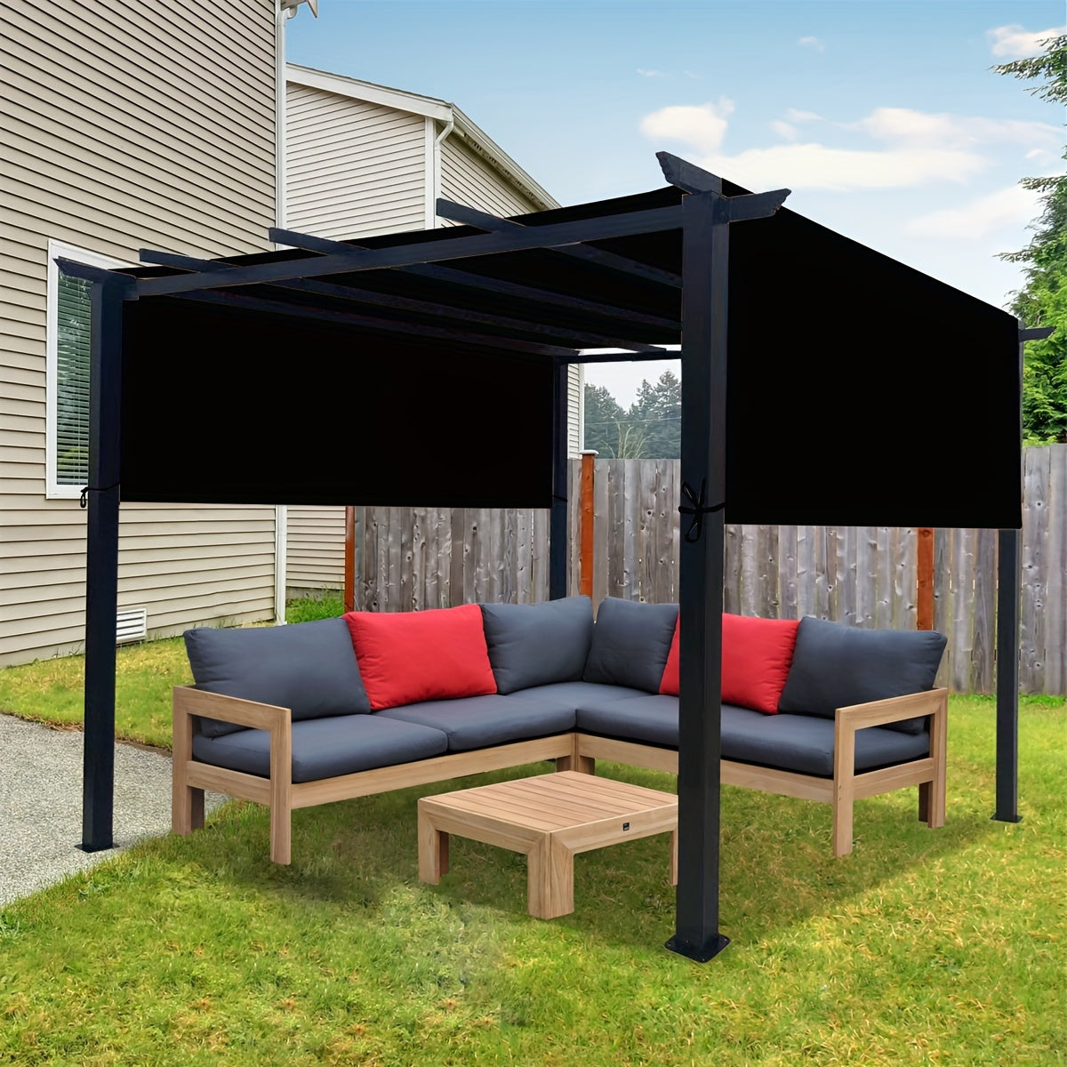 Pergola Replacement Canopy Panel in Eight Colors and Three Lengths for 24 Checkout Options