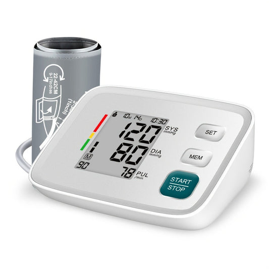 Blood Pressure Monitor Upper Arm - ALPHAMED U80E Automatic Digital Sphygmomanometer with Adjustable Cuff 8.7-17 Inch, 2×90 Group Memory, Large Display for Home Use, Battery Operated
